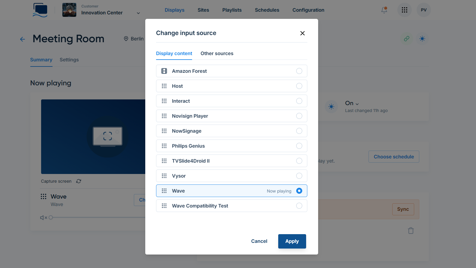 App as input